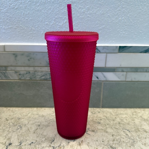 Starbucks  2023 Ruby Pink Studded Tumbler 24oz cup - Picture 1 of 7